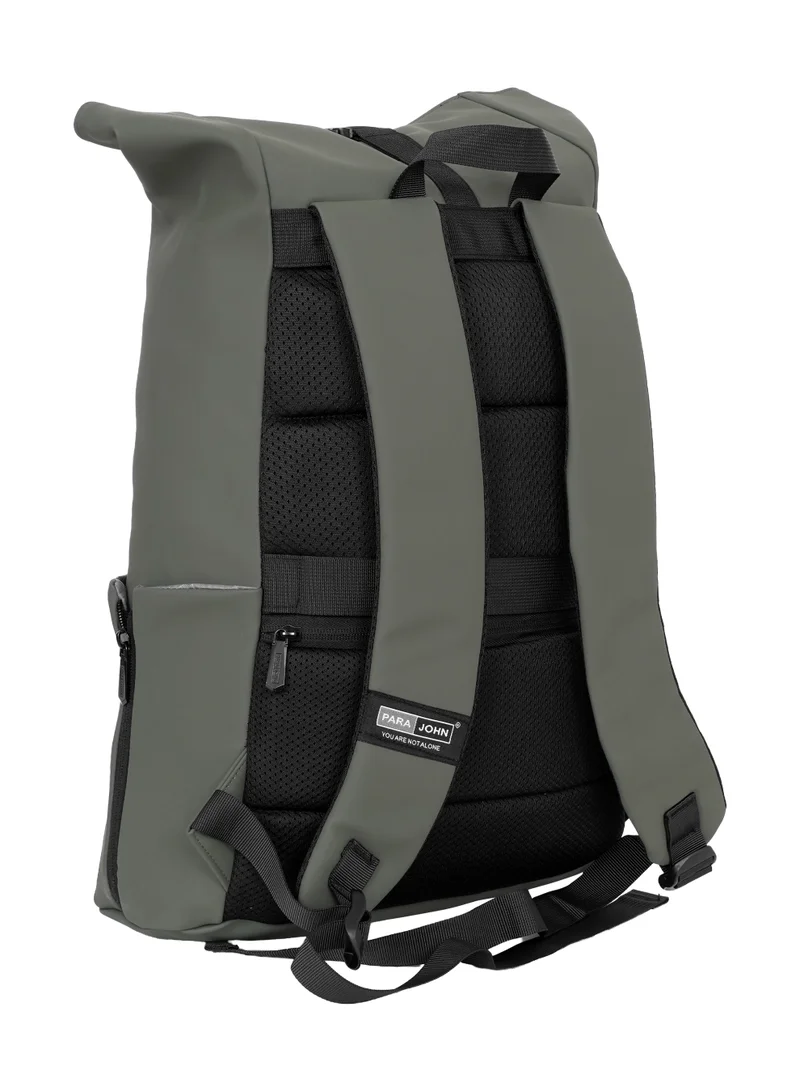 PARAJOHN  Parajohn UrbanShift 17 Inch Laptop Backpack | Stylish PU Coated Polyester Travel Backpack for Men  | Best Price UAE